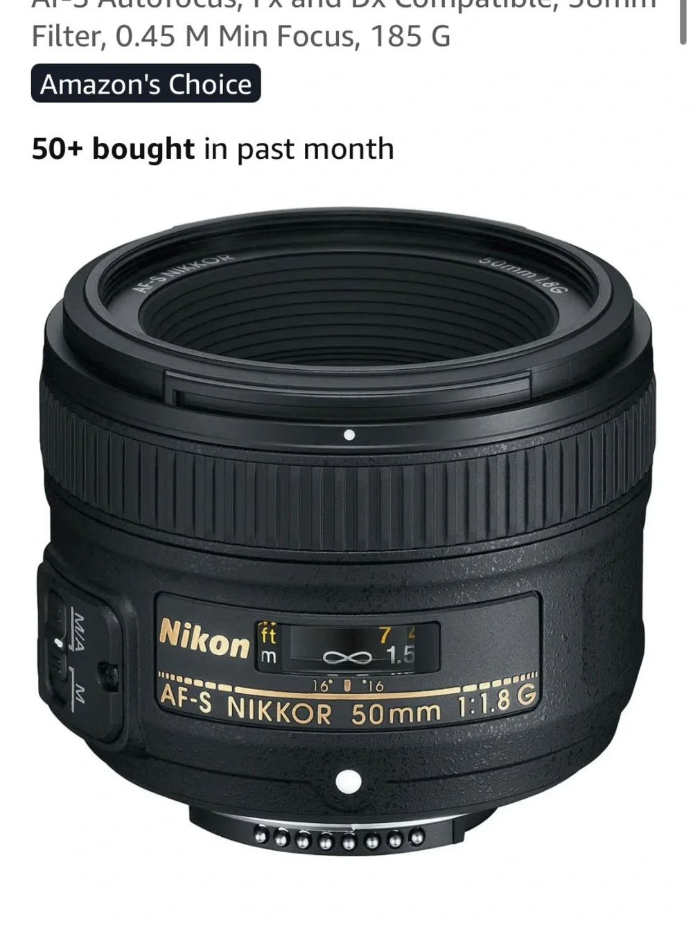 Nikon 50 mm 1.8G